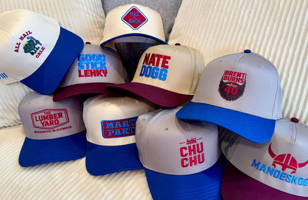 Embroidered Gray Burgundy 5-Panel Snapback — product image 2