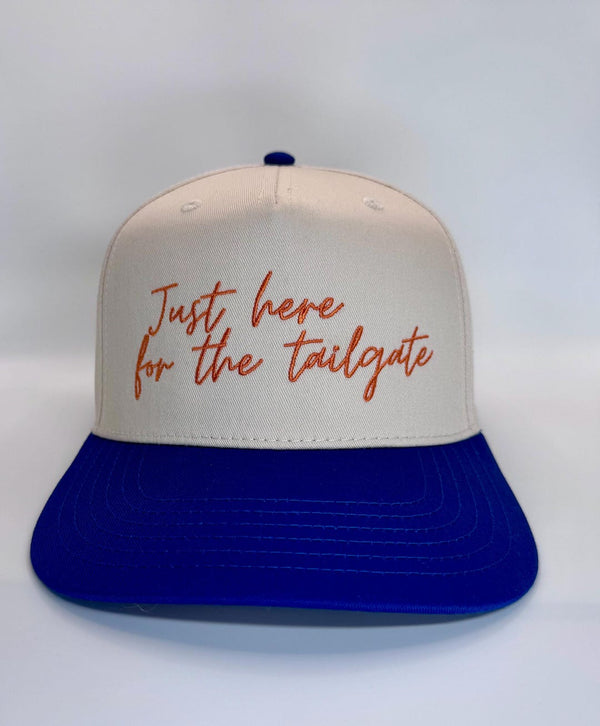Embroidered Khaki Blue 5-Panel Snapback — product image 1