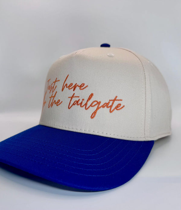 Embroidered Khaki Blue 5-Panel Snapback — product image 4