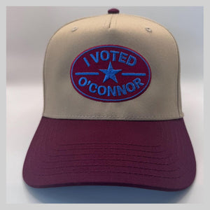 I Voted O’Connor, Colorado Hockey 5-Panel Snapback, front view, embroidered by Threaded by Sal (photo 1 of 6)