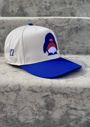 No. 17 Penguin, Denver Football 5-Panel Snapback, three-quarter view, embroidered by Threaded by Sal (photo 8 of 15)